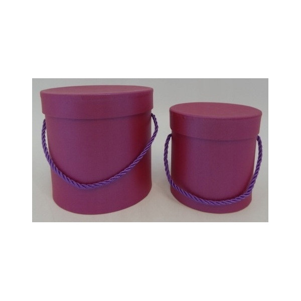 Flower box pudełko na kwiaty 2w1 podwójne DARK PINK