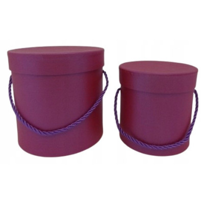 Flower box pudełko na kwiaty 2w1 podwójne DARK PINK