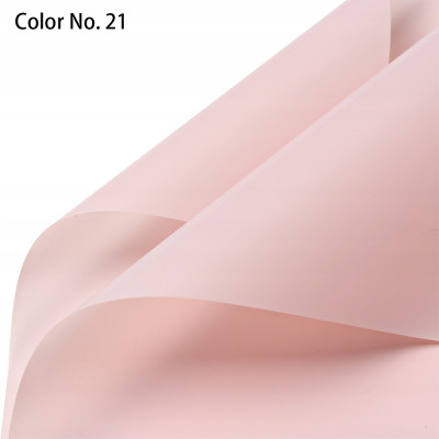 Folia florystyczna do pakowania 58x58cm Różowa Półprzezroczysta SWM-21