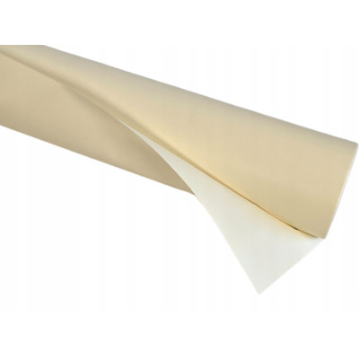 FOLIA do pakowania gładka satynowa KREMOWY 50cm 9Y
