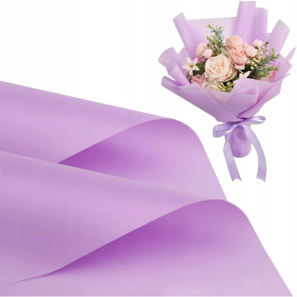 Folia florystyczna Papier do pakowania florystyczny Fiolet 50cmx8m SWM-13