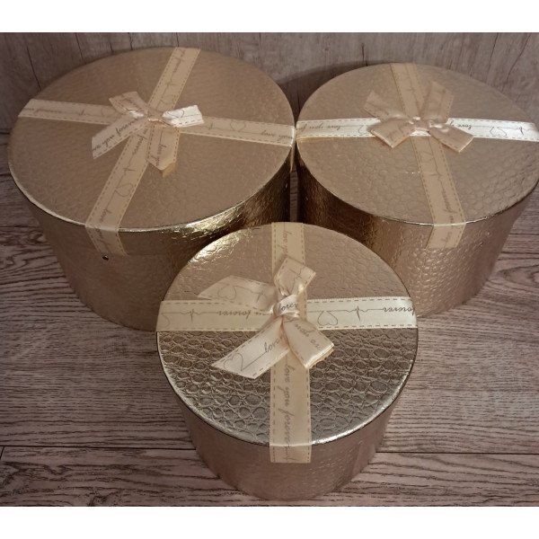 FLOWER BOX GOLD KOMPLET 3 SZT. 15 cm X 25 cm